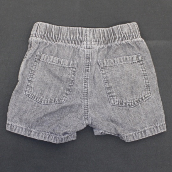 Black Acid Wash Shorts - Picture 2 of 2